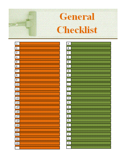 Free checklist template