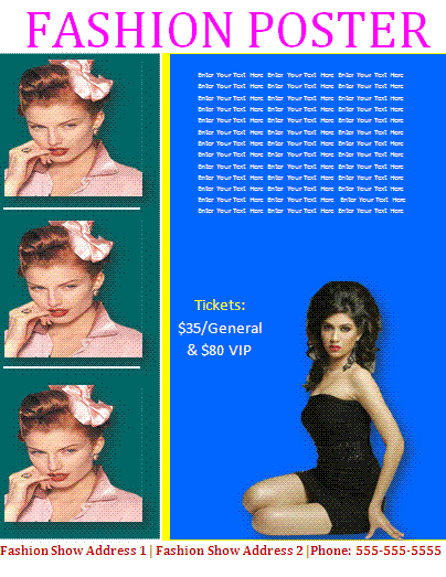 fashion poster template