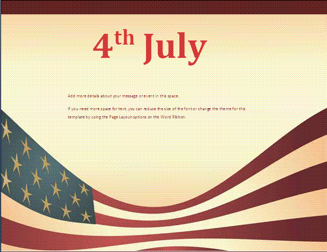 4th July Flyer template