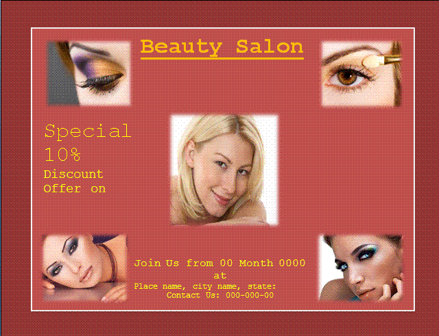 Beauty Salon flyer template