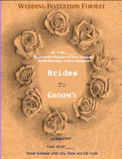 wedding invitation template