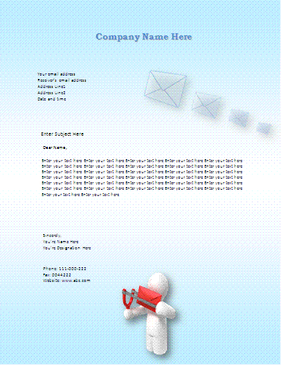 email flyer template