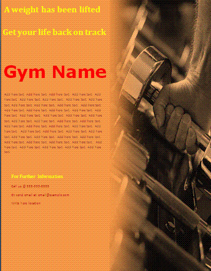 Gym Flyer template