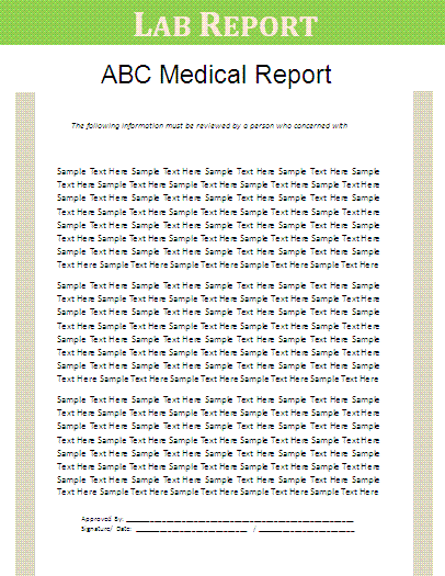 lab report template