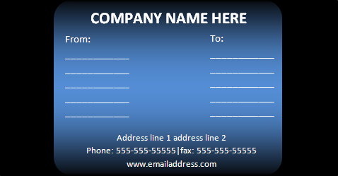 Name label template