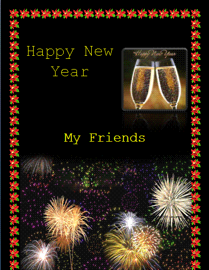 New Year flyer template