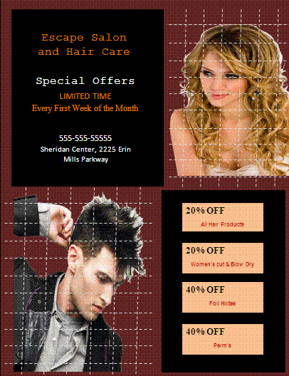 salon flyer template