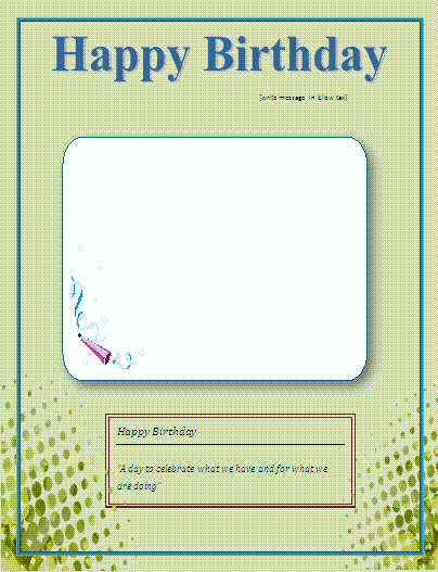 birthday party flyer template