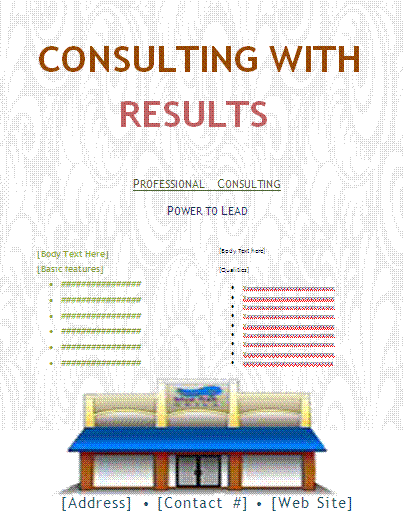 Property consulting flyer template