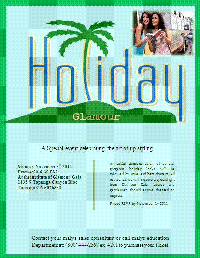 holiday flyer template