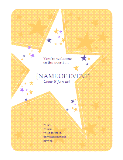 wedding flyer template
