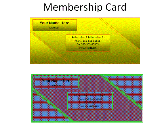 membership card template
