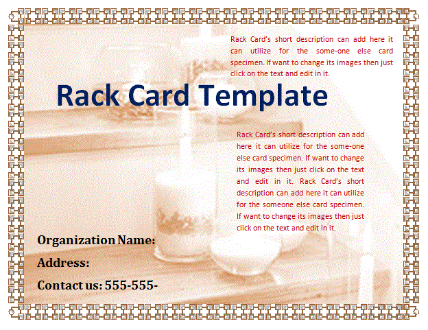 Note card template