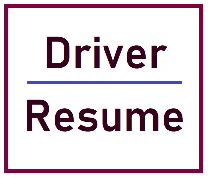 Driverresume