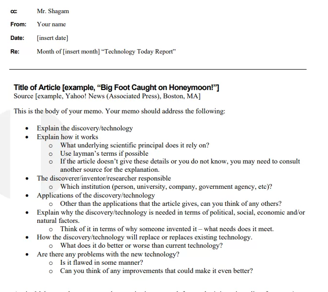 Contemporary Memorandum Template